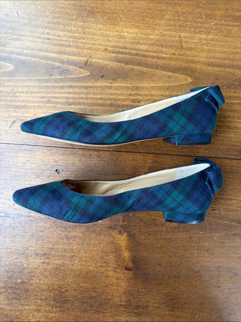 Talbots Black Watch Plaid Flats Sz 9 - Picture 4 of 16
